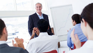 Im Dreiertakt Präsentieren Grafik